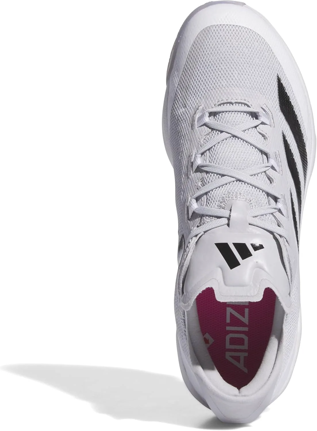 Мужские бейсбольные кроссовки Adidas Adizero Impact Turf Trainer, белый/черный/светло-серый — фото 3