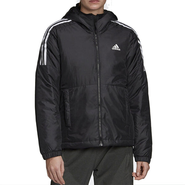 Куртка Essentials утепленная куртка с капюшоном азиатские размеры Adidas, черный — фото 3
