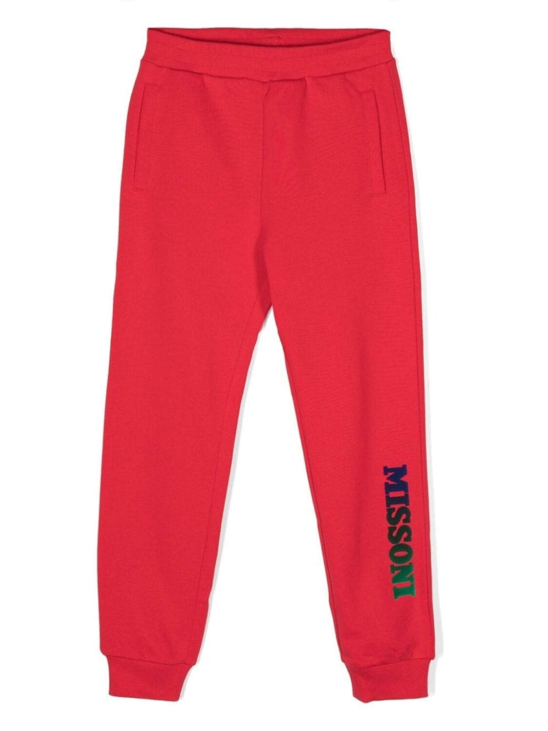 

Missoni Kids спортивные брюки с логотипом, красный