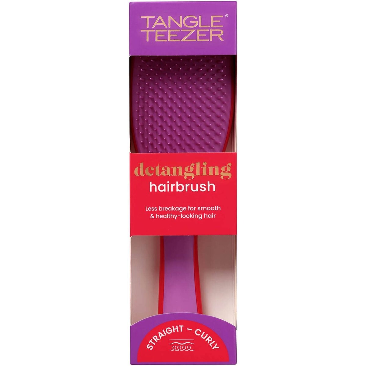 Tangle Teezer Wet Detangler Mini Red Purple, Щетка для распутывания влажных волос, — фото 3