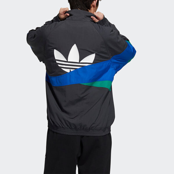 Куртка adidas originals Ts Track Top Contrast Color Stitching Pattern logo Sports Jacket Black, черный — фото 3