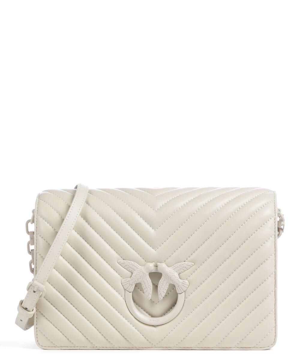 

Сумка через плечо Love Click Classic из овчины Pinko, белый дубль