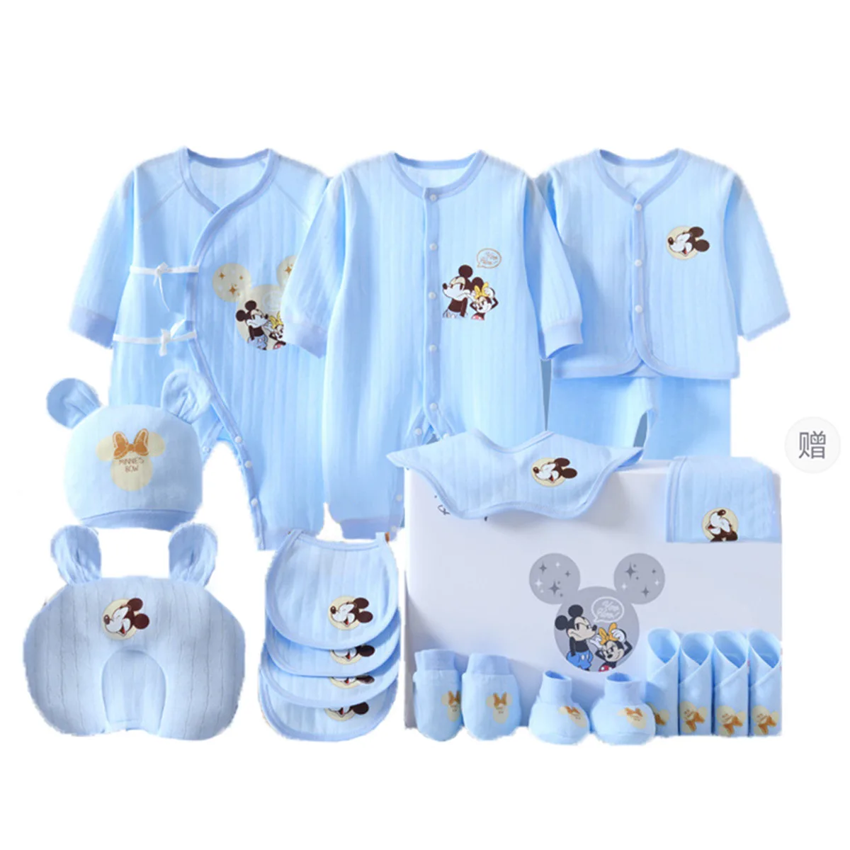 Подарочный набор для малыша Disney, [2 Set of 3 Box]All-Season Blue — фото 3