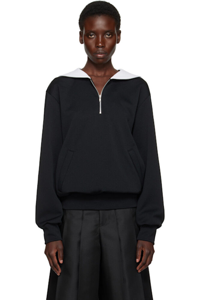

Черная толстовка с полумолнией Comme des Garçons Homme Plus
