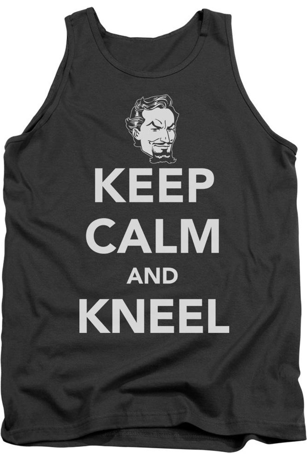 

Майка для взрослых «Keep Calm And Kneel» от DC Comics Gildan, цвет charcoal