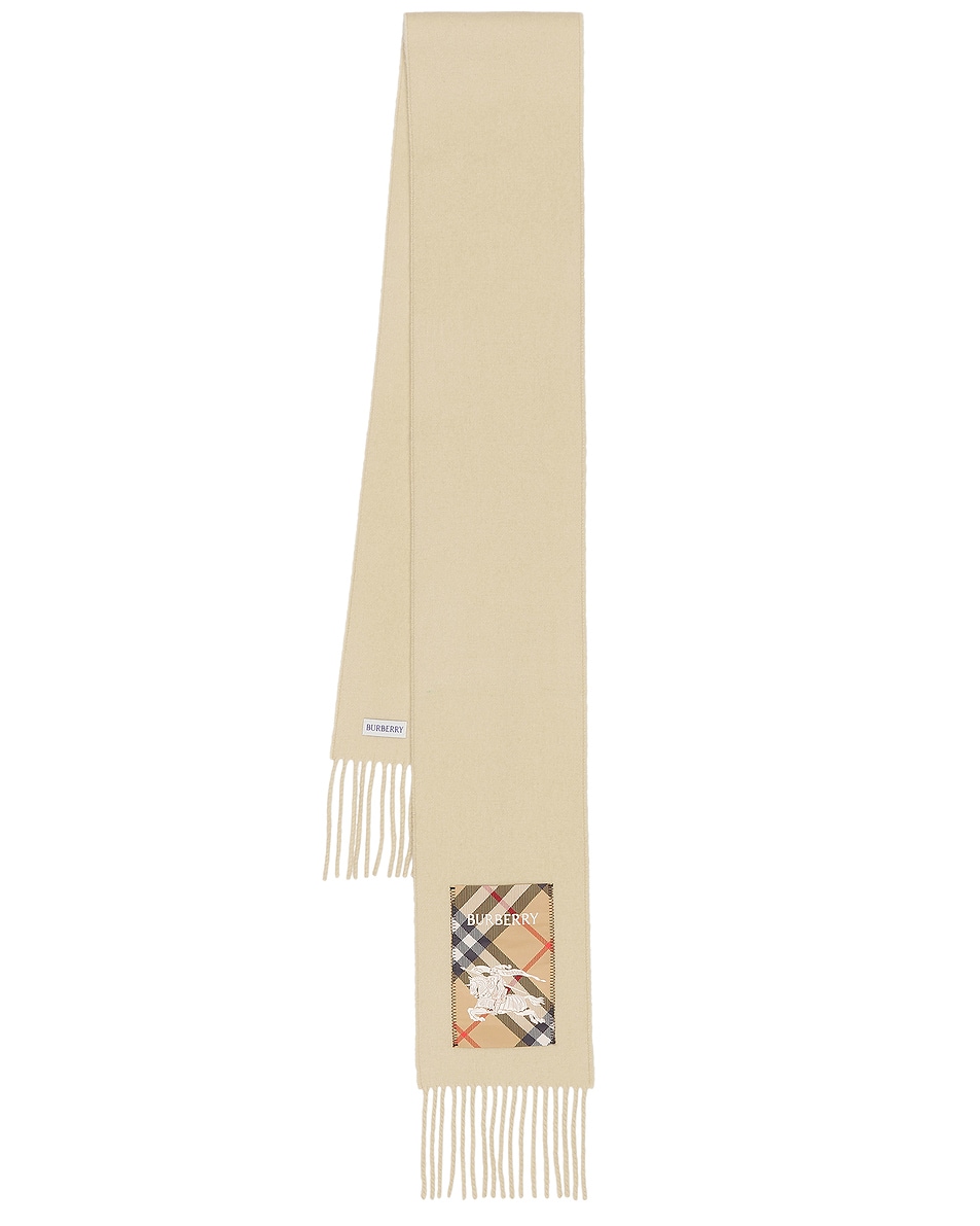

Однотонный шарф с этикеткой Burberry, цвет Nutmeg