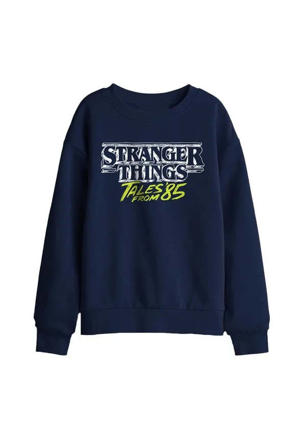 Толстовка stranger things tales from 85 с двухцветным логотипом Netflix, Dark Blue