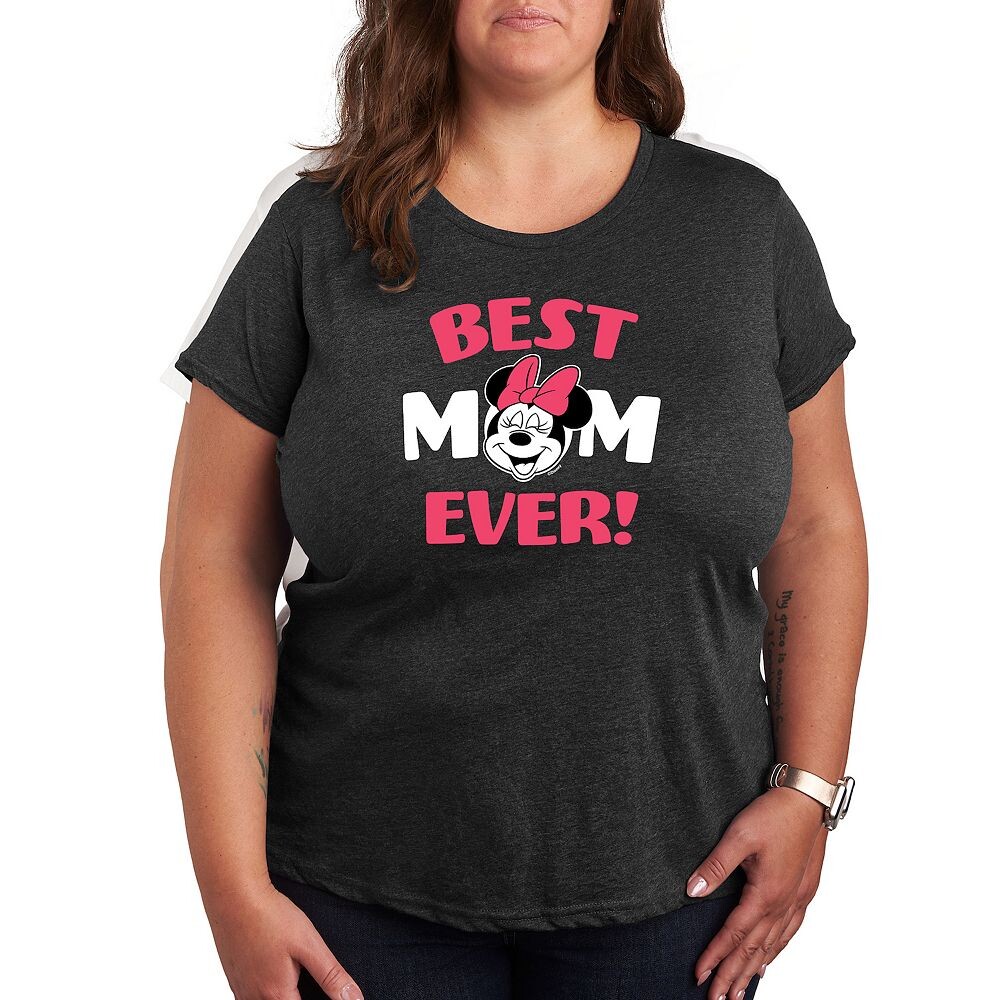 

Футболка Disney's Minnie Mouse Plus Best Mom с рисунком, цвет Heather Charcoal