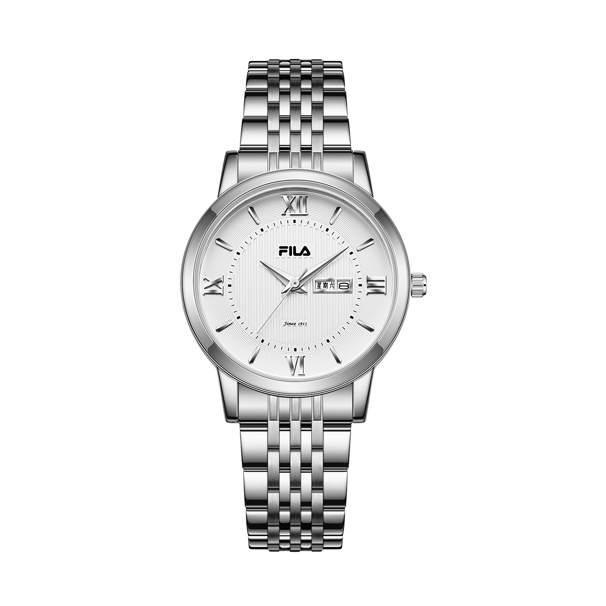 

FILA Часы Wrist Watch Quartz Movement Stainless Steel Watchband 49.5*42mm Silver Dial Women's Watch