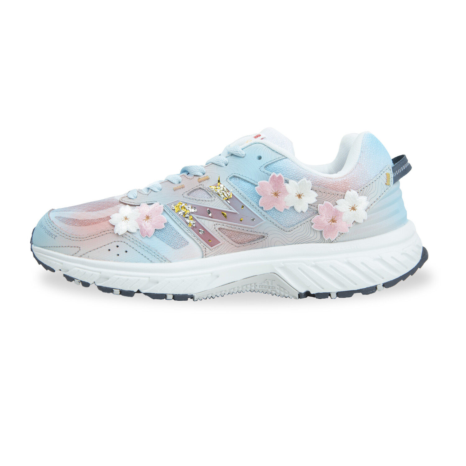

Кроссовки NB 510 унисекс средней высоты розовые и синие New Balance