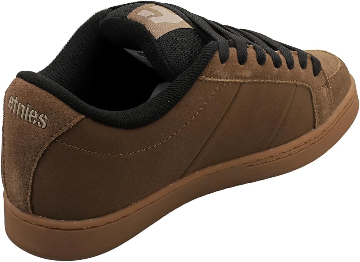 Мужские скейтбордические кроссовки Etnies Kingpin Classic Puffy, экологичные, удобные и прочные, с литой стелькой из EVA, коричневый/серый/карамельный — фото 2