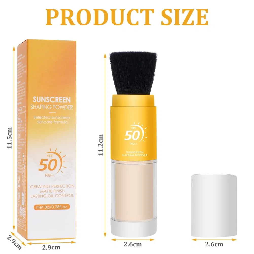 Минеральная солнцезащитная пудра SPF 50 с кистью Lophe, 1 Items — фото 2