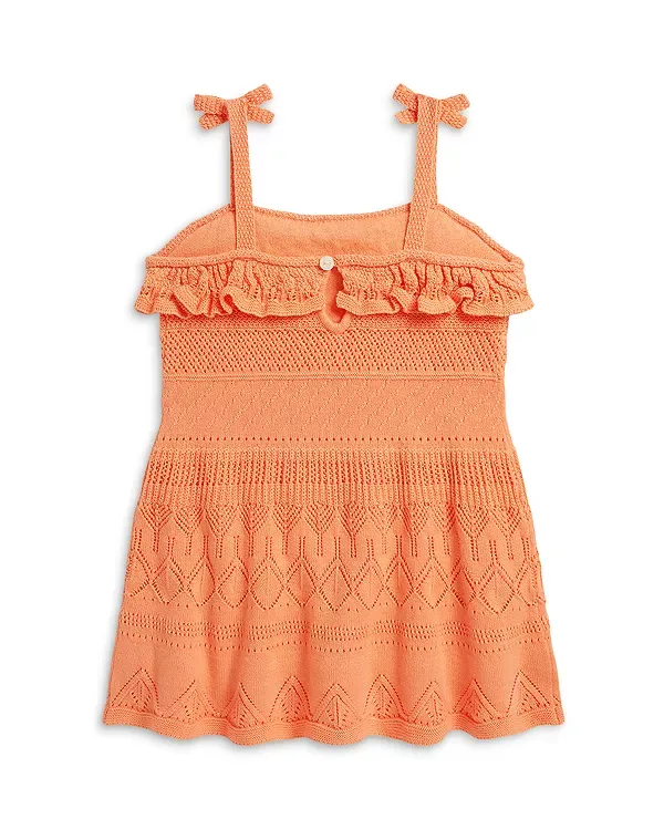 Платье-Свитер из хлопка ажурной вязки - для малыша Ralph Lauren, Red — фото 2