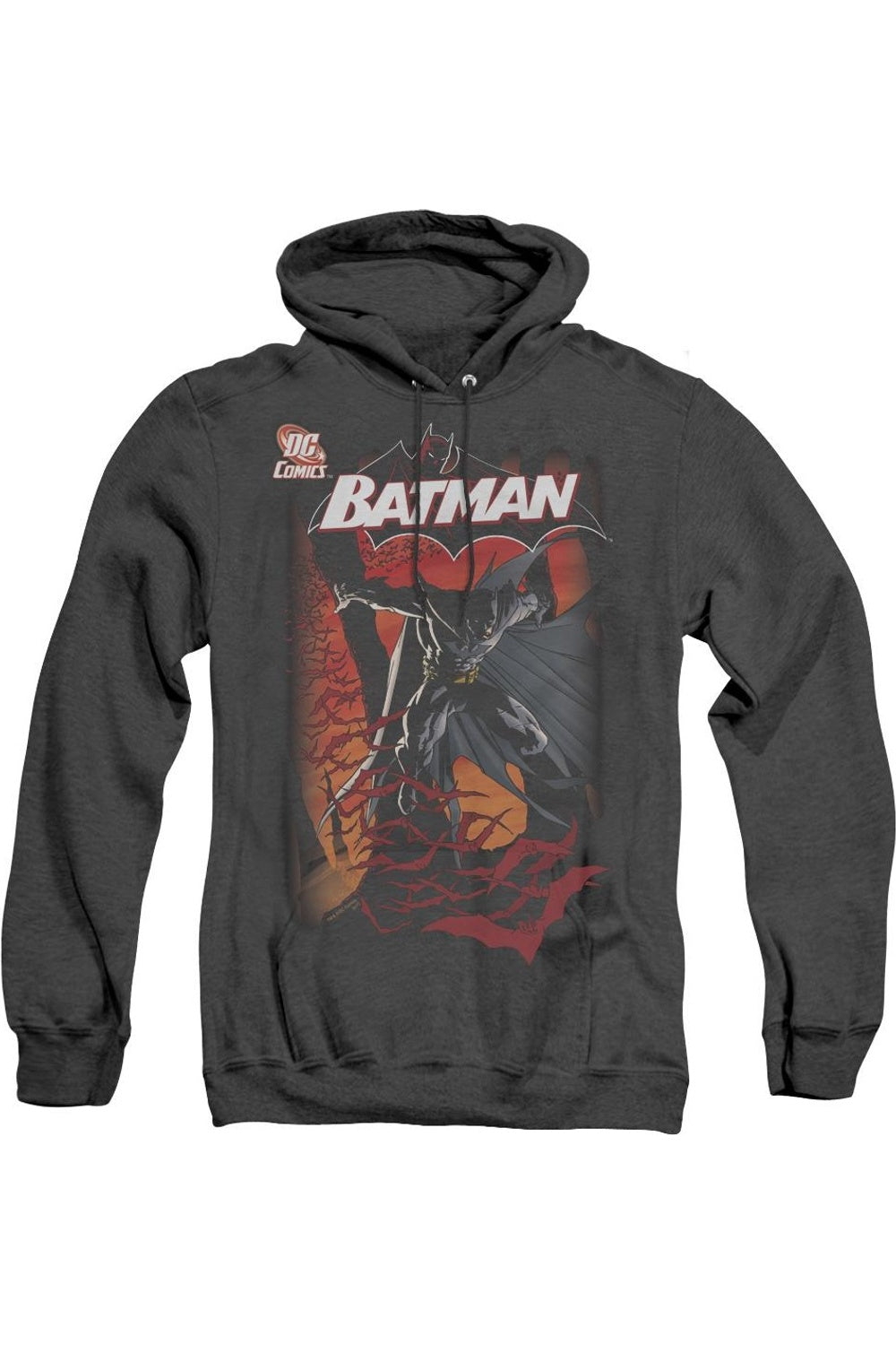 

Batman #655 Cover Adult Heather Hoodie / Толстовка с капюшоном Gildan, черный
