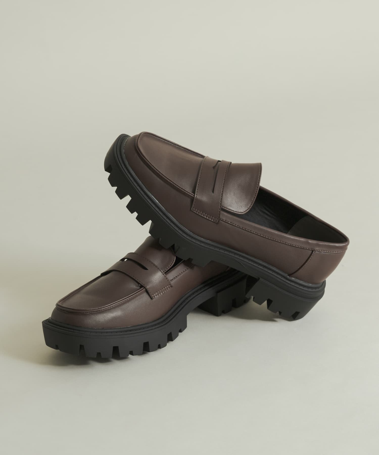 Лоферы с подошвой Truck sole coin SENSE OF PLACE, BROWN — фото 3