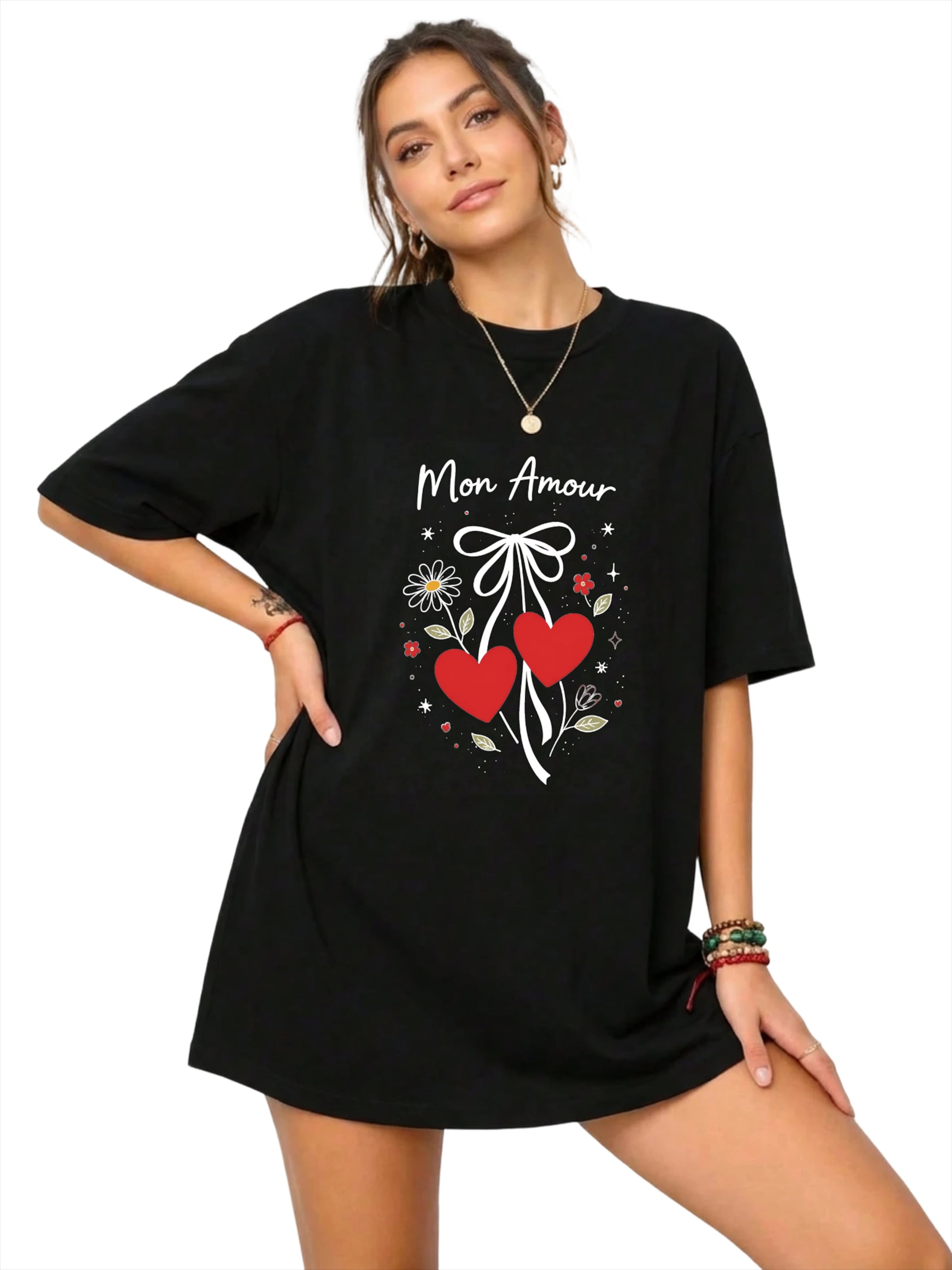 

GORHEY Футболка в черном цвете