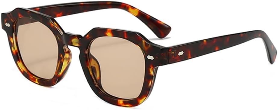 

Солнцезащитные очки с защитой UV400 | Коричневая оправа с заклепками, цветные линзы | Для женщин и мужчин, для занятий спортом на открытом воздухе и вождения DSVIGF, 04