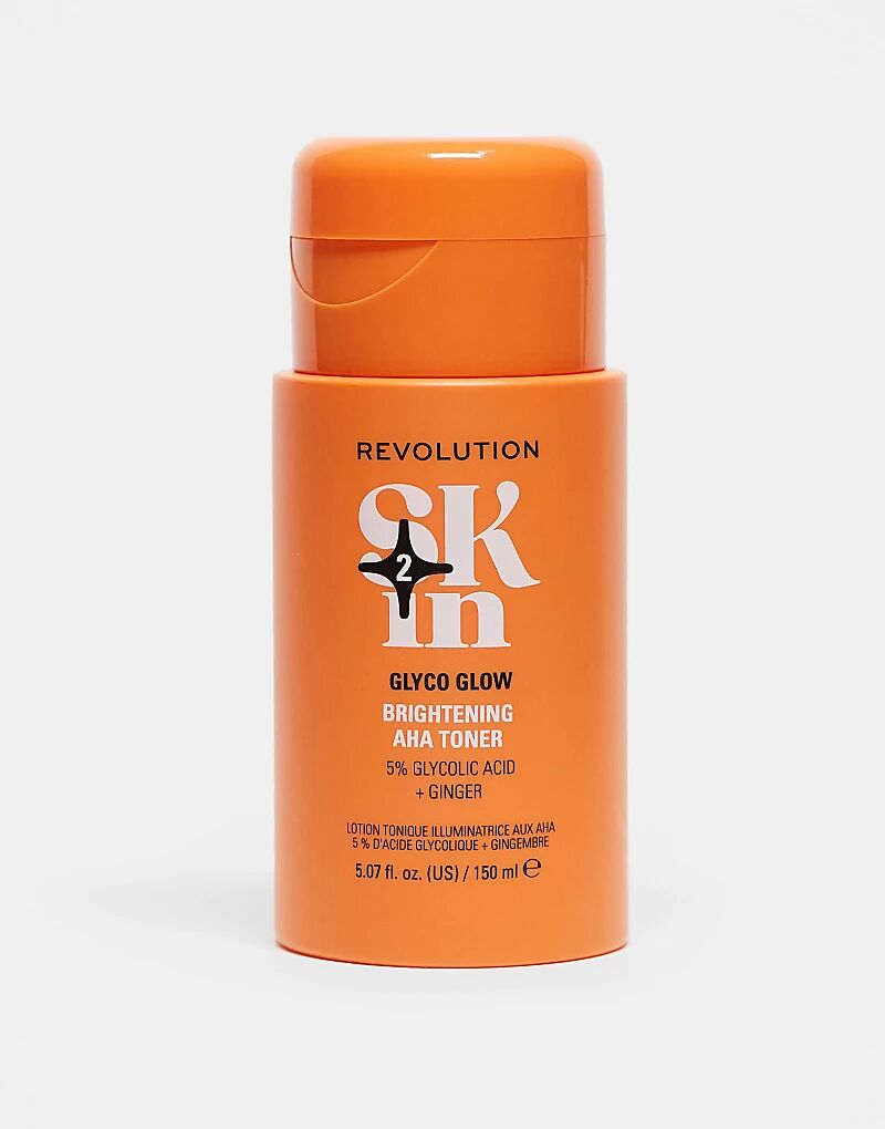 

Revolution Skin Glyco Glow 5% Гликолевая кислота и имбирь осветляющий AHA-тоник 150 мл Revolution Skincare