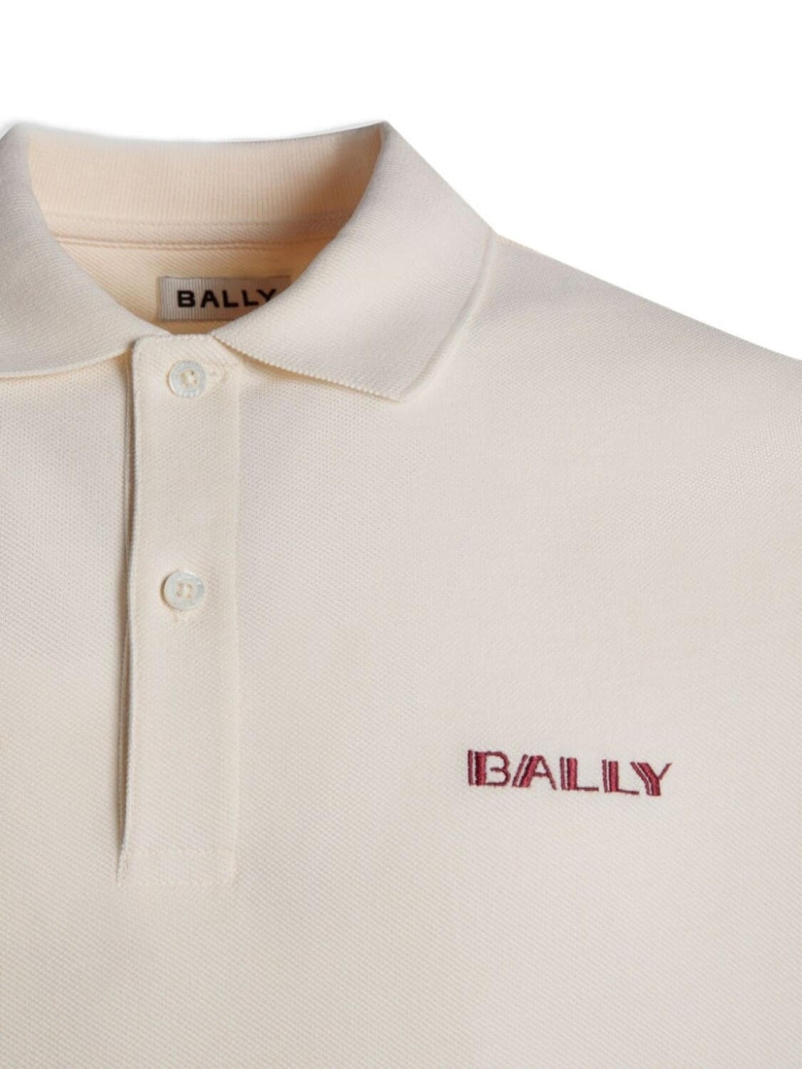 

Bally рубашка поло с вышитым логотипом, нейтральный цвет