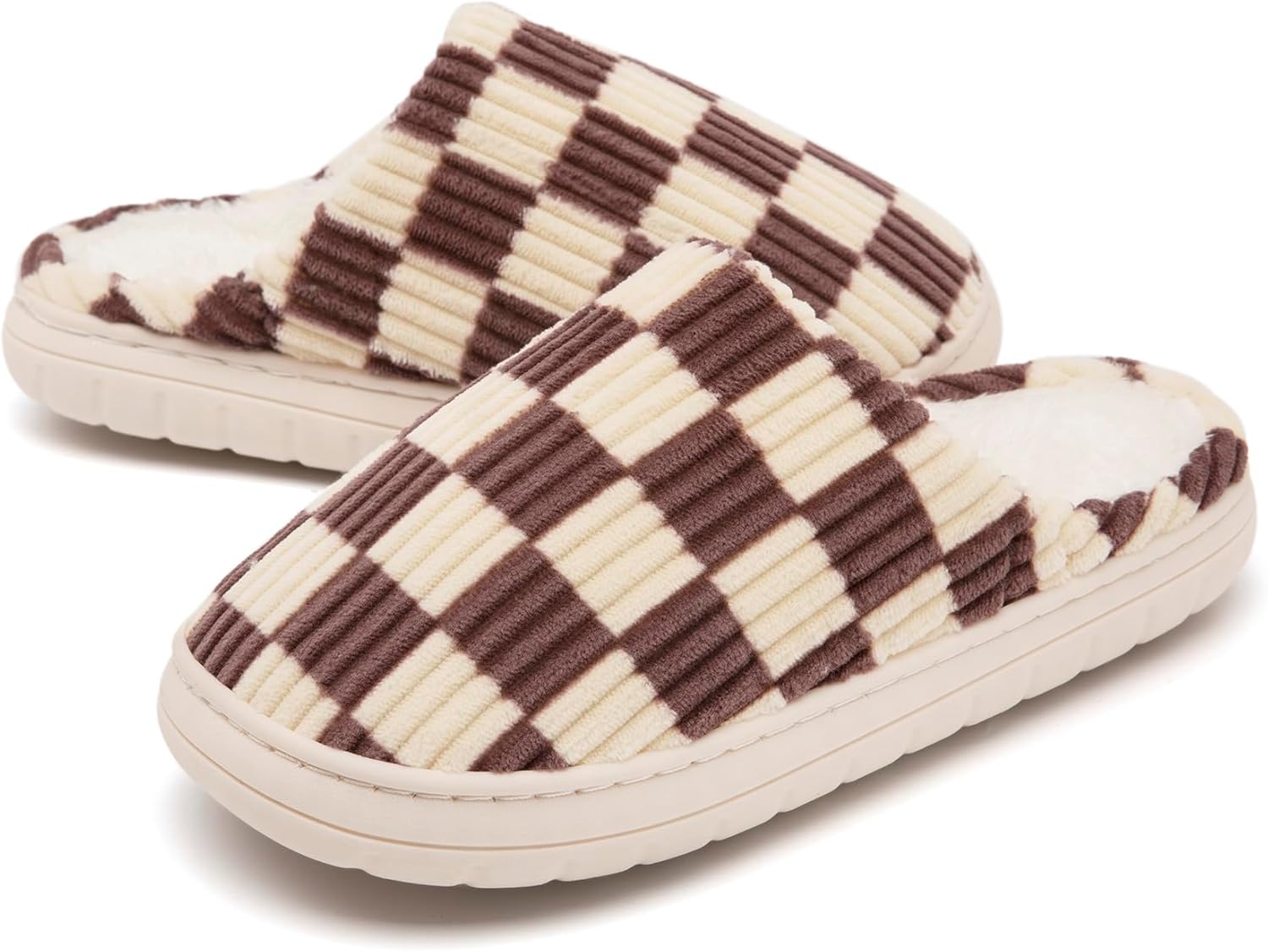 

Женские домашние тапочки Jaeynow, унисекс, с памяью формы, зимние теплые тапочки с плюшевой подкладкой из искусственного меха, удобные и стильные, идеальный подарок, коричневый