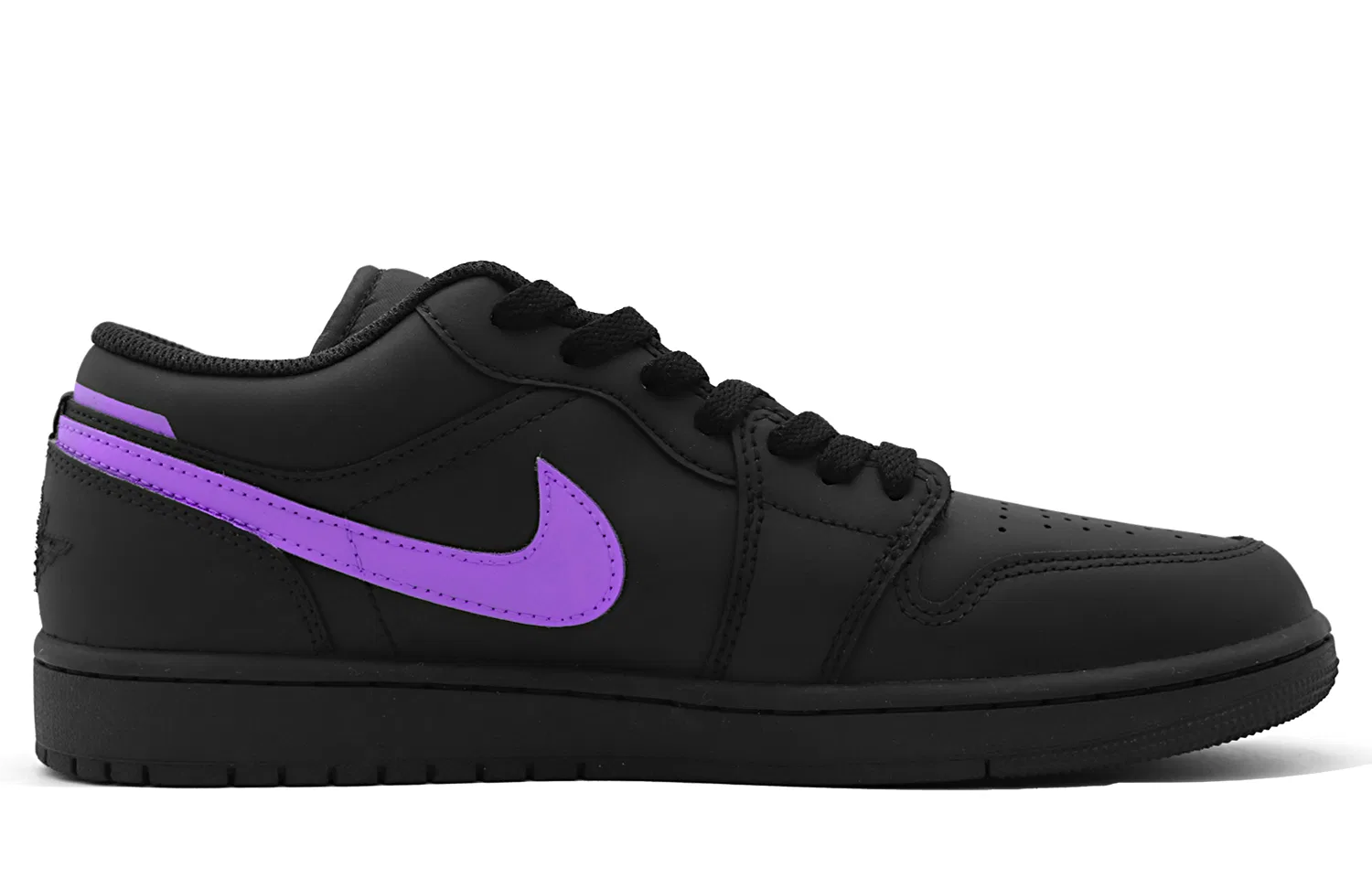 Кроссовки баскетбольные Air 1 Low Black Purple Jordan — фото 4