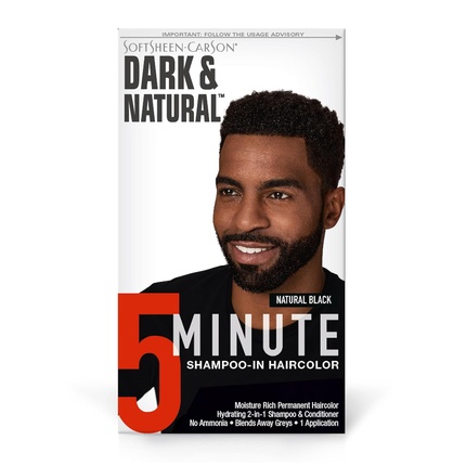 

Dark & Natural 5-минутная краска для волос с шампунем Natural Black SoftSheen-Carson