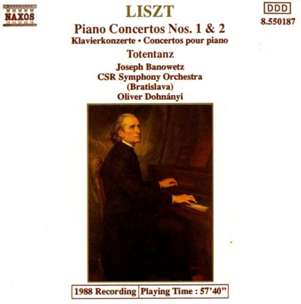 

Диск CD Piano Concertos Nos. 1 & 2 / Totentanz - Franz Liszt, Joseph Banowetz, Oliver Dohnanyi, CSR Symphony Orchestra