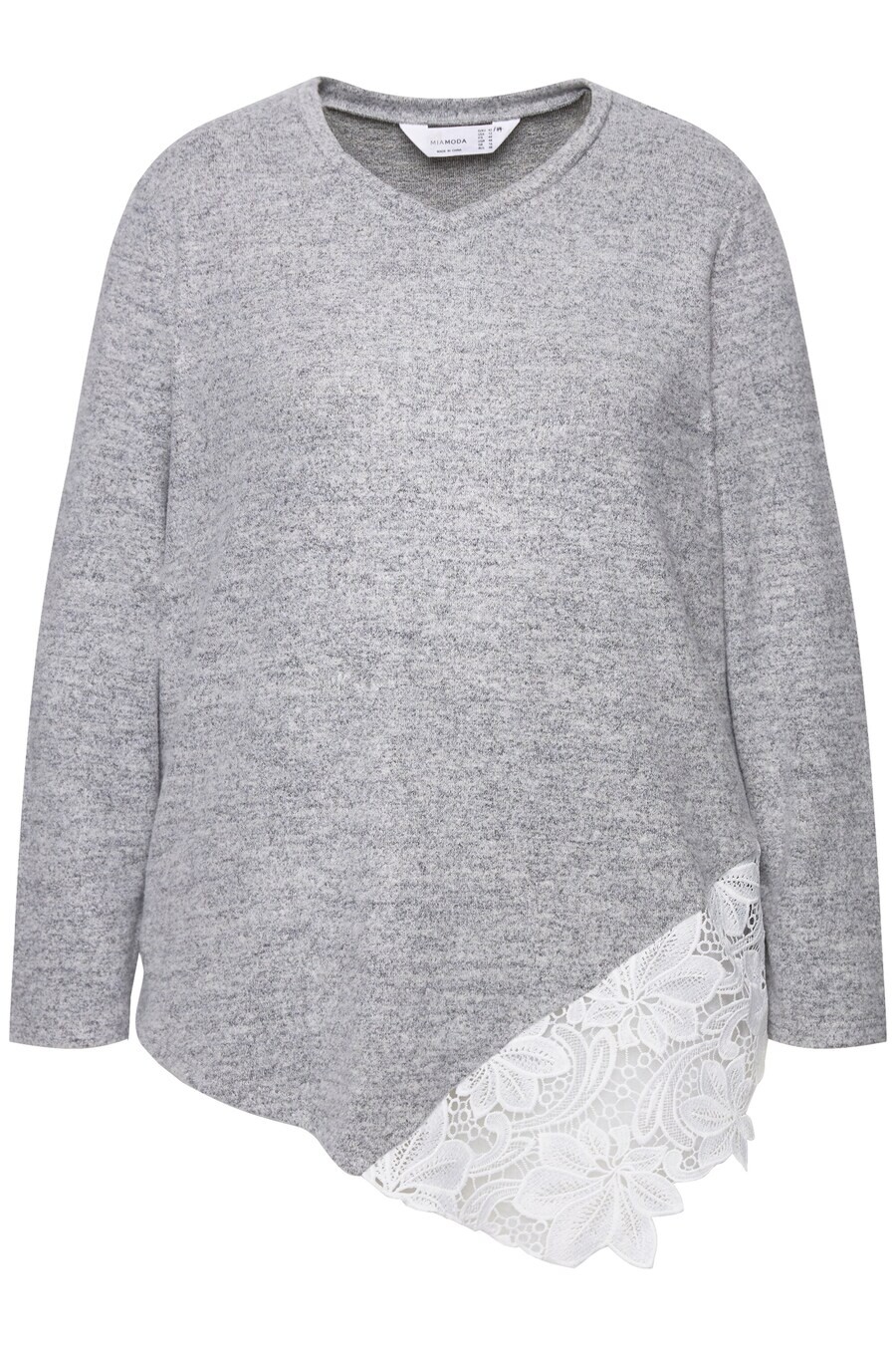 

Тонкий вязаный свитер MIAMODA Sweater, серый