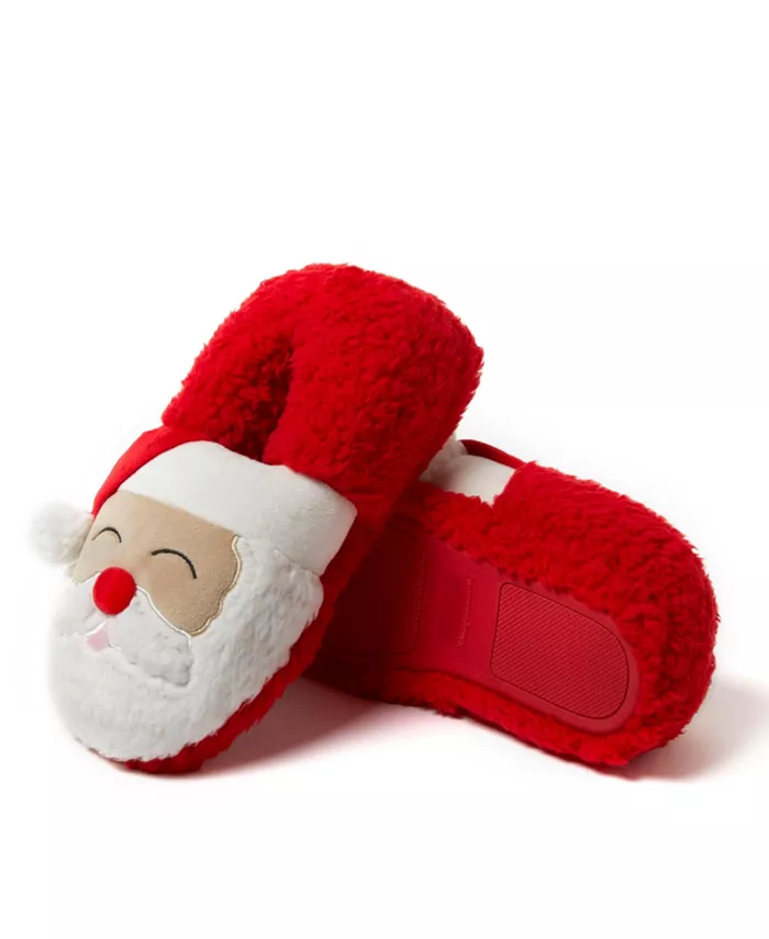 Мужские унисекс домашние тапочки с закрытой пяткой - Santa Dearfoams, красный — фото 4