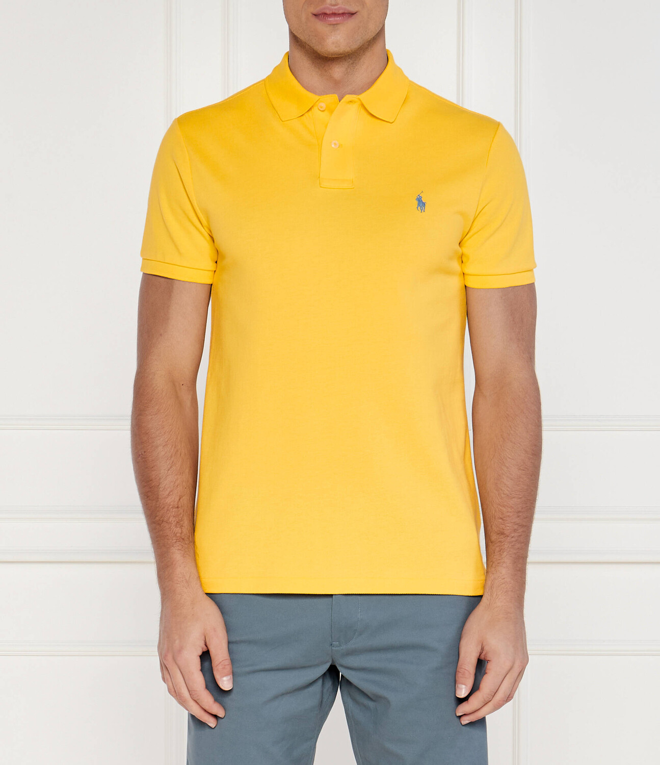 

Поло POLO RALPH LAUREN Slim Fit, желтый