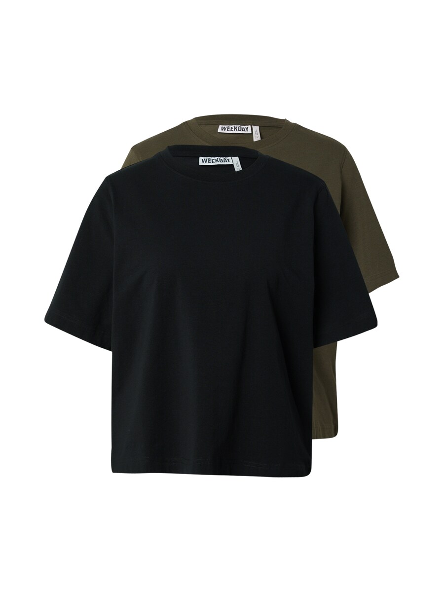 

Рубашка WEEKDAY, цвет Khaki/Black