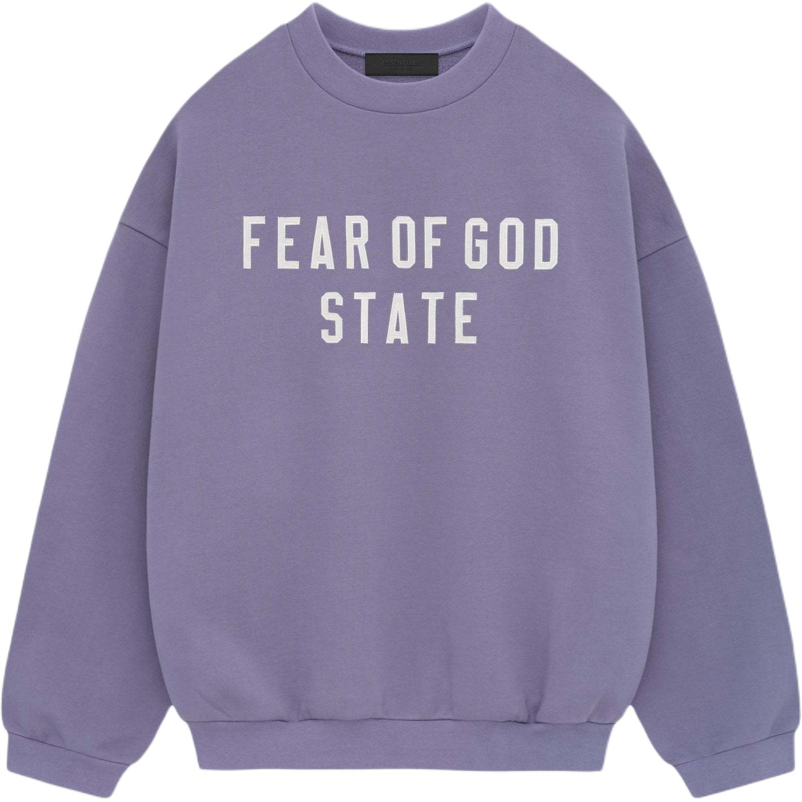 Футболка с принтом логотипа Fear Of God Essentials, орхидея пурпурный/лавандовый — фото 2