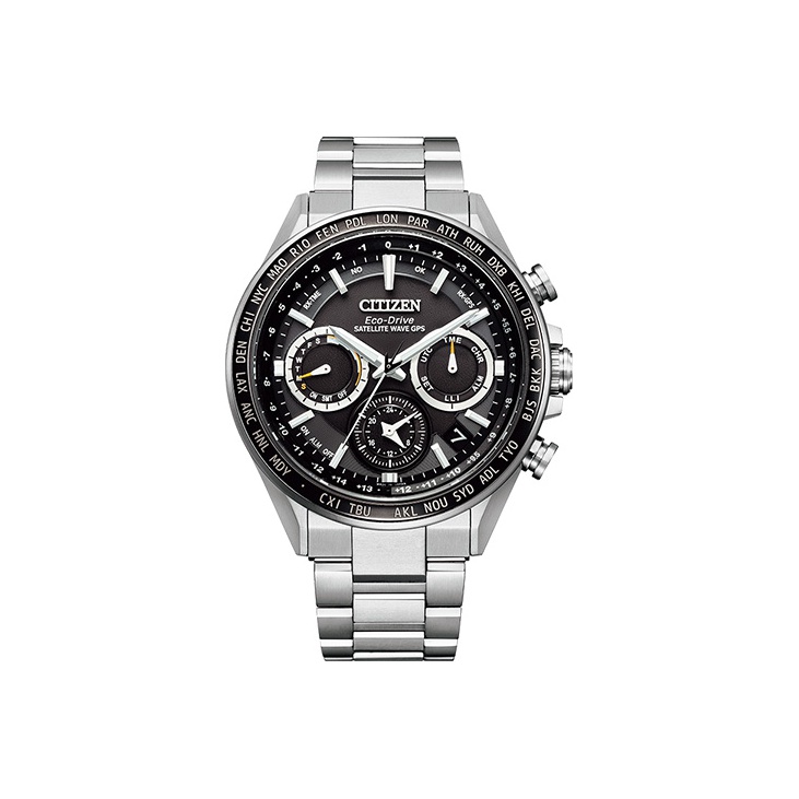 

CITIZEN Часы Ecology Drive Collection Solar Quartz Movement Alloy Strap Watch 44mm Men's Watch Black Dial CC4015 51E Watch, Black Dial