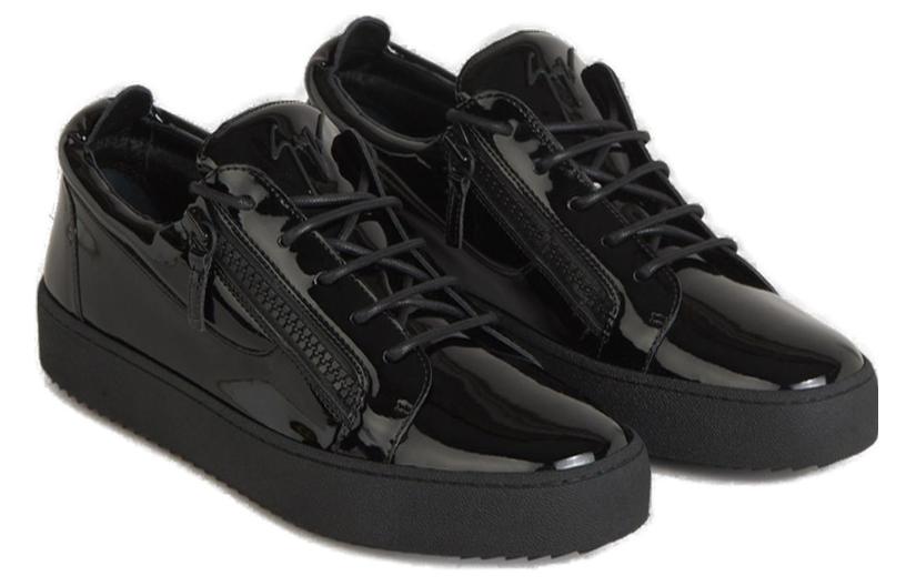 Frankie Lace up Sneakers Giuseppe Zanotti, черный — фото 4
