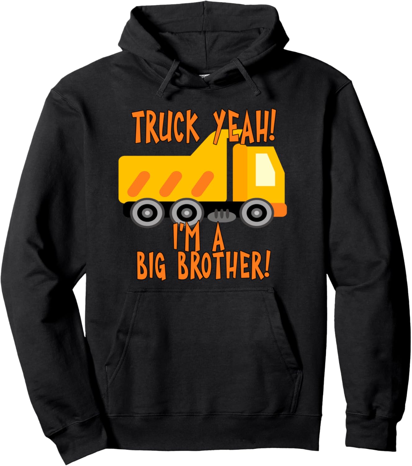 

Худи Truck Yeah, I'm A Big Brother with Dump Truck, черный Ima Big Brother Merch