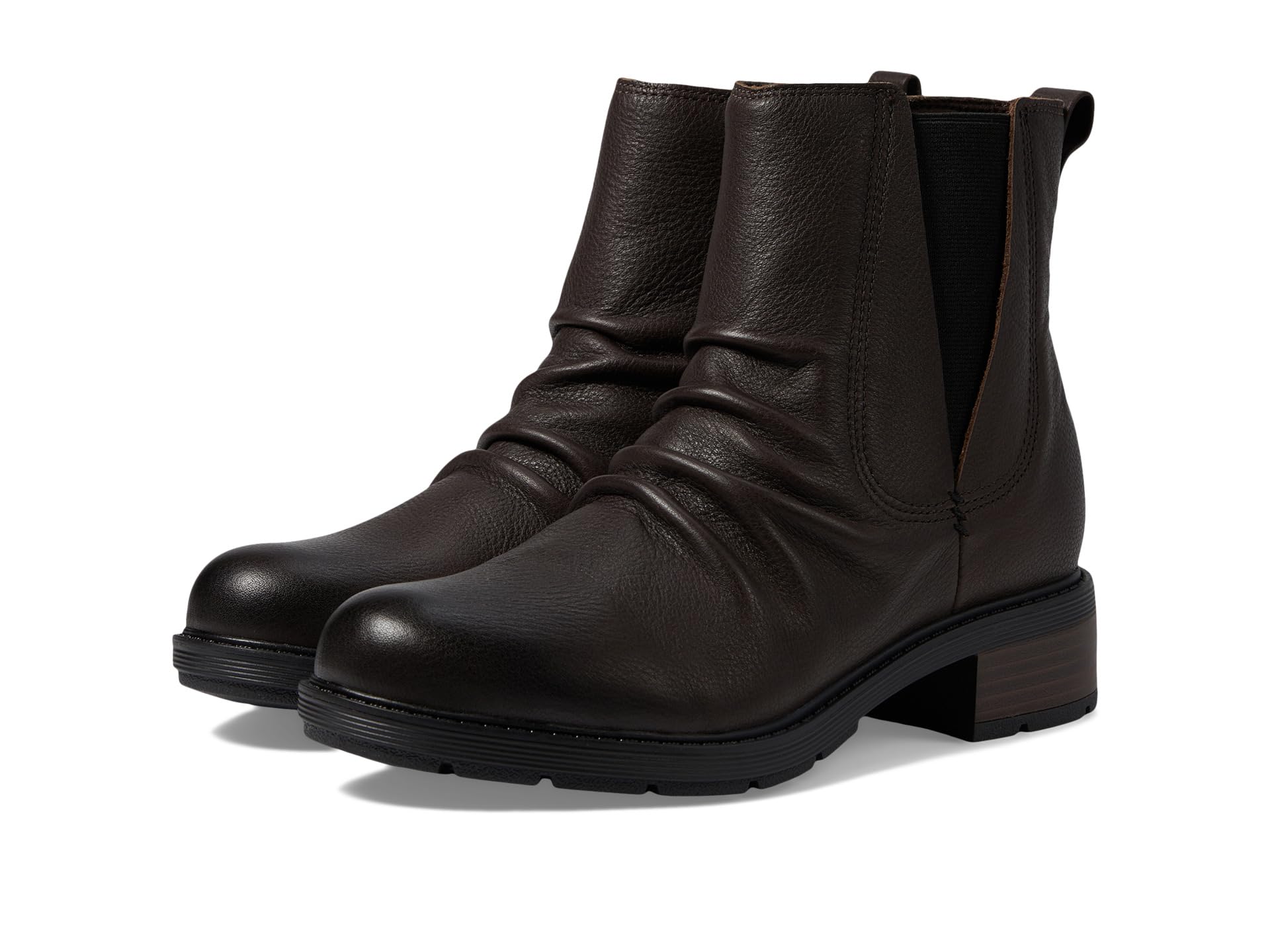 Ботинки женские Clarks Hearth Rose кожаные высокие, темно-коричневый