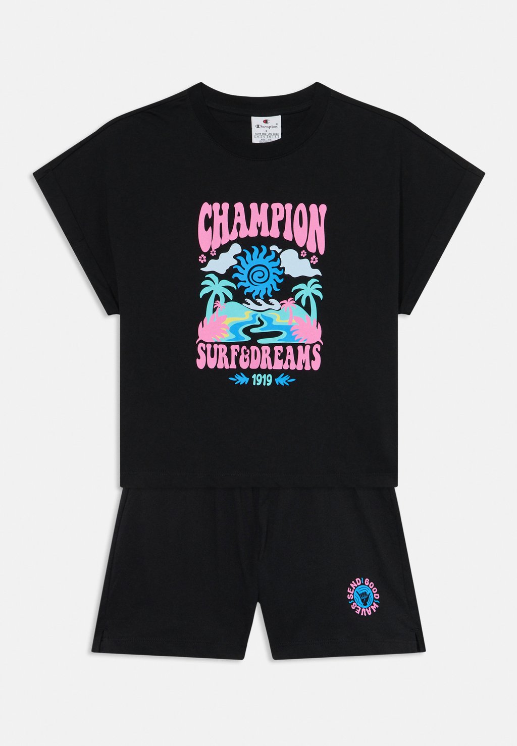 

Футболка с принтом GRAPHIC OVERSIZE SET Champion, черный
