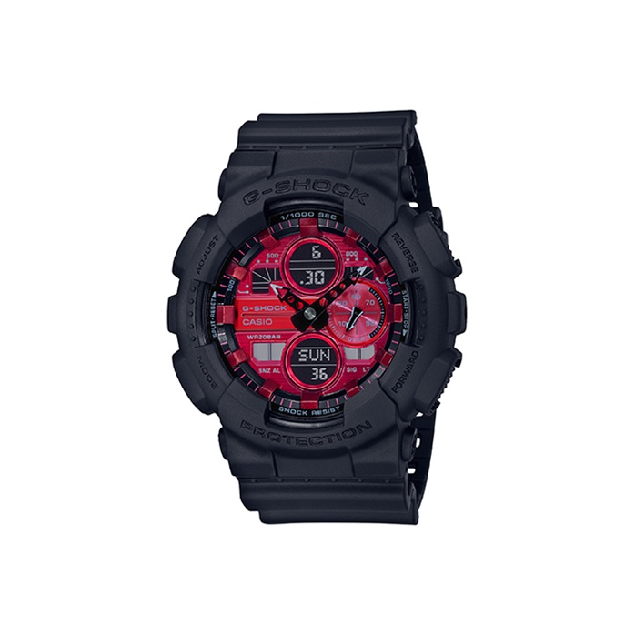 

CASIO Часы Men Liquid Crystal/Analog Dual Display Series Red Watch GA-140AR-1APR