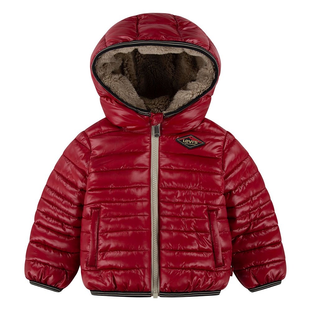 

Куртка Levi's Sherpa Lined Baby Puffer, красный