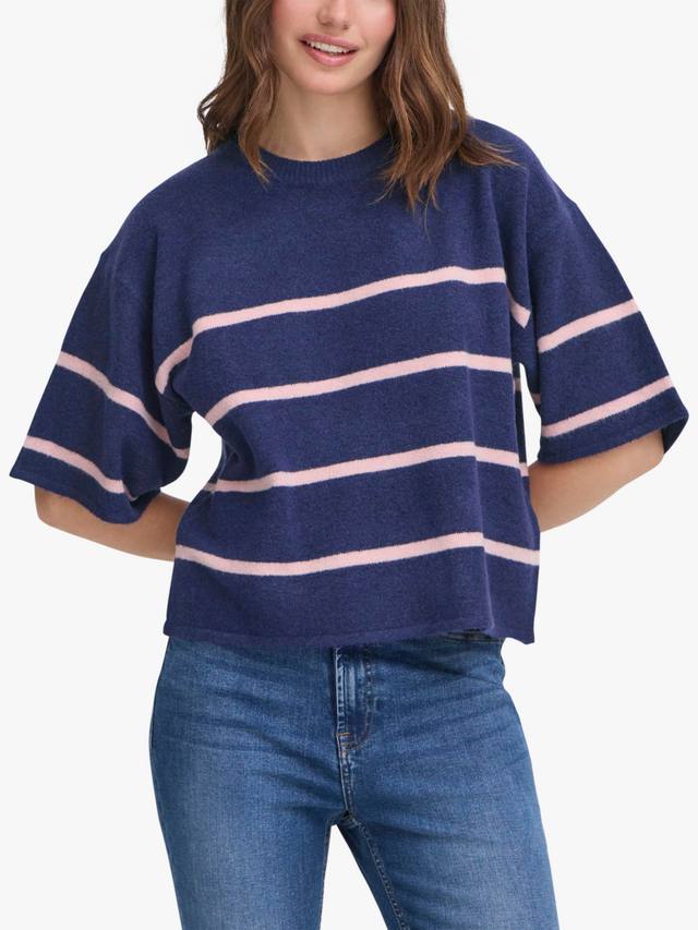 

Dasila джемпер с полосками и рукавом три четверти ICHI, Patriot Blue/Zephyr