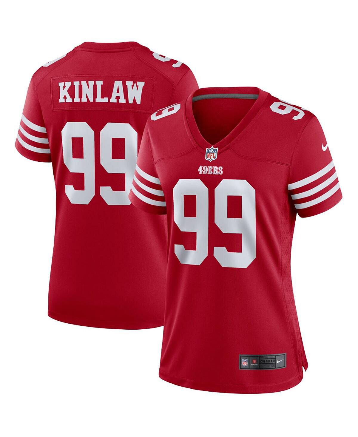 

Женское игровое джерси Javon Kinlaw Scarlet San Francisco 49ers Player Nike