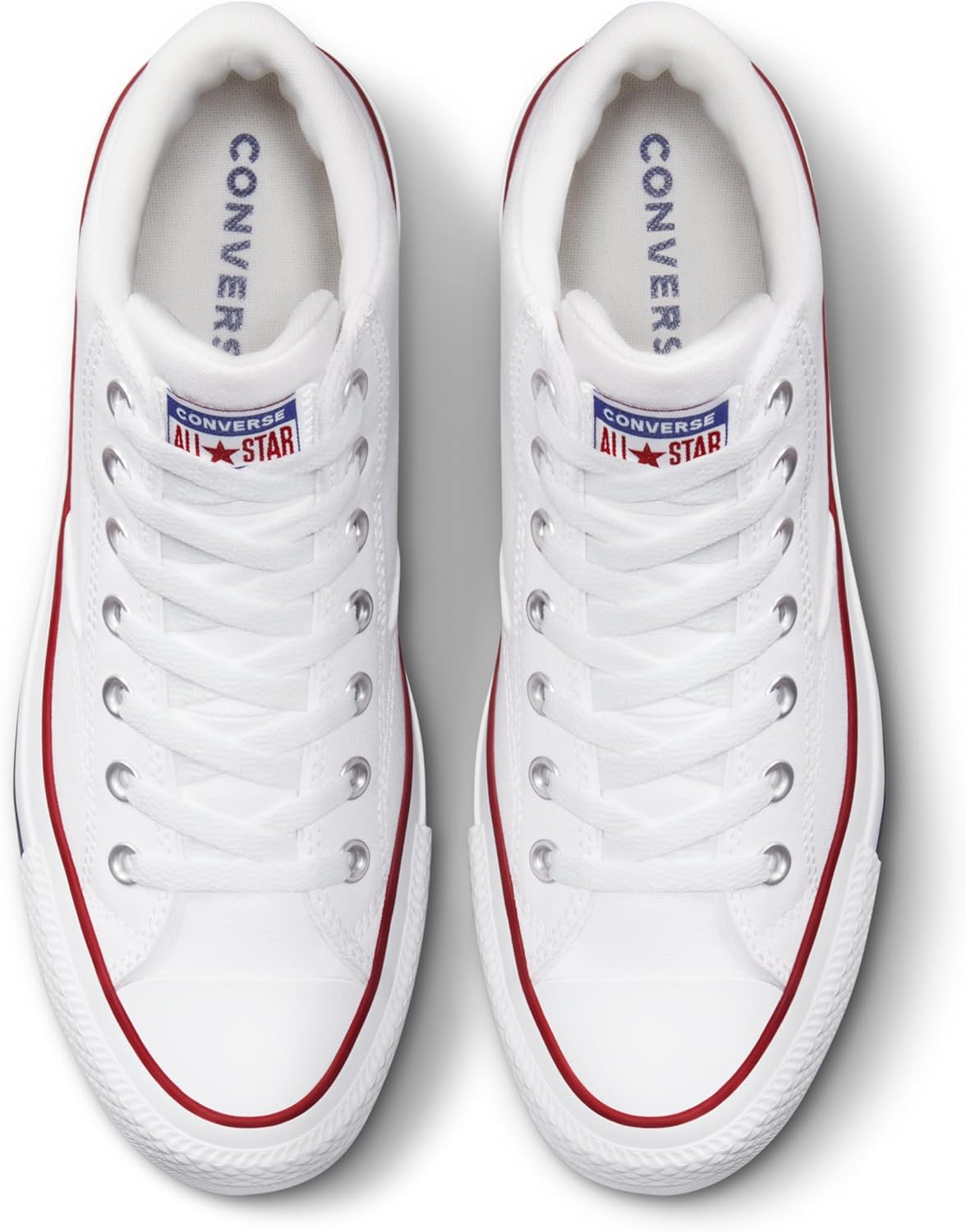 Кроссовки Converse Unisex Adult Chuck Taylor All Star Malden Street Mid Top, белый/красный/синий — фото 4