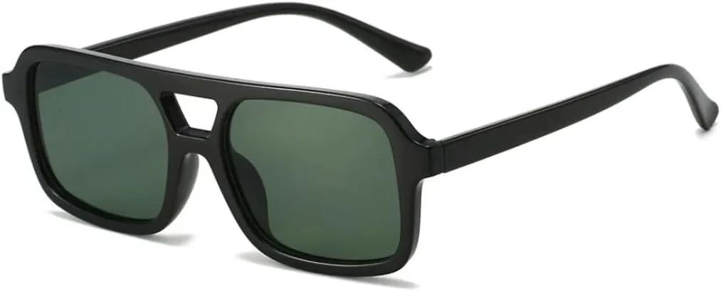 

Популярные модные солнцезащитные очки для женщин с прозрачными линзами с градиентом «океан», мужские очки с защитой от УФ-излучения UV400 TYUVIVO, Black Green