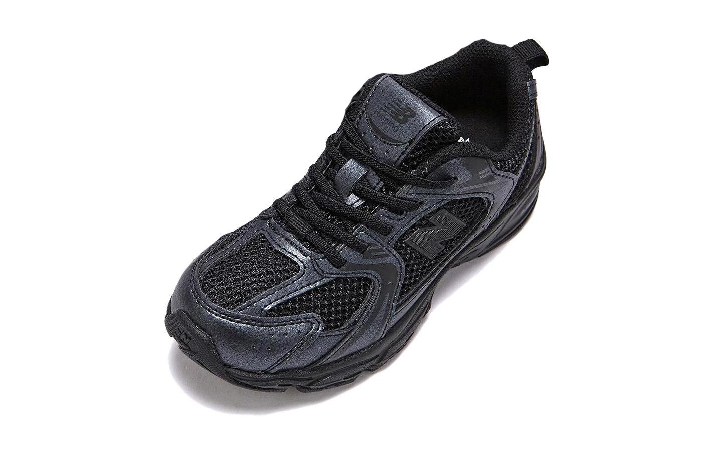 New Balance 530 Детские кроссовки для беска низкие Черные — фото 2
