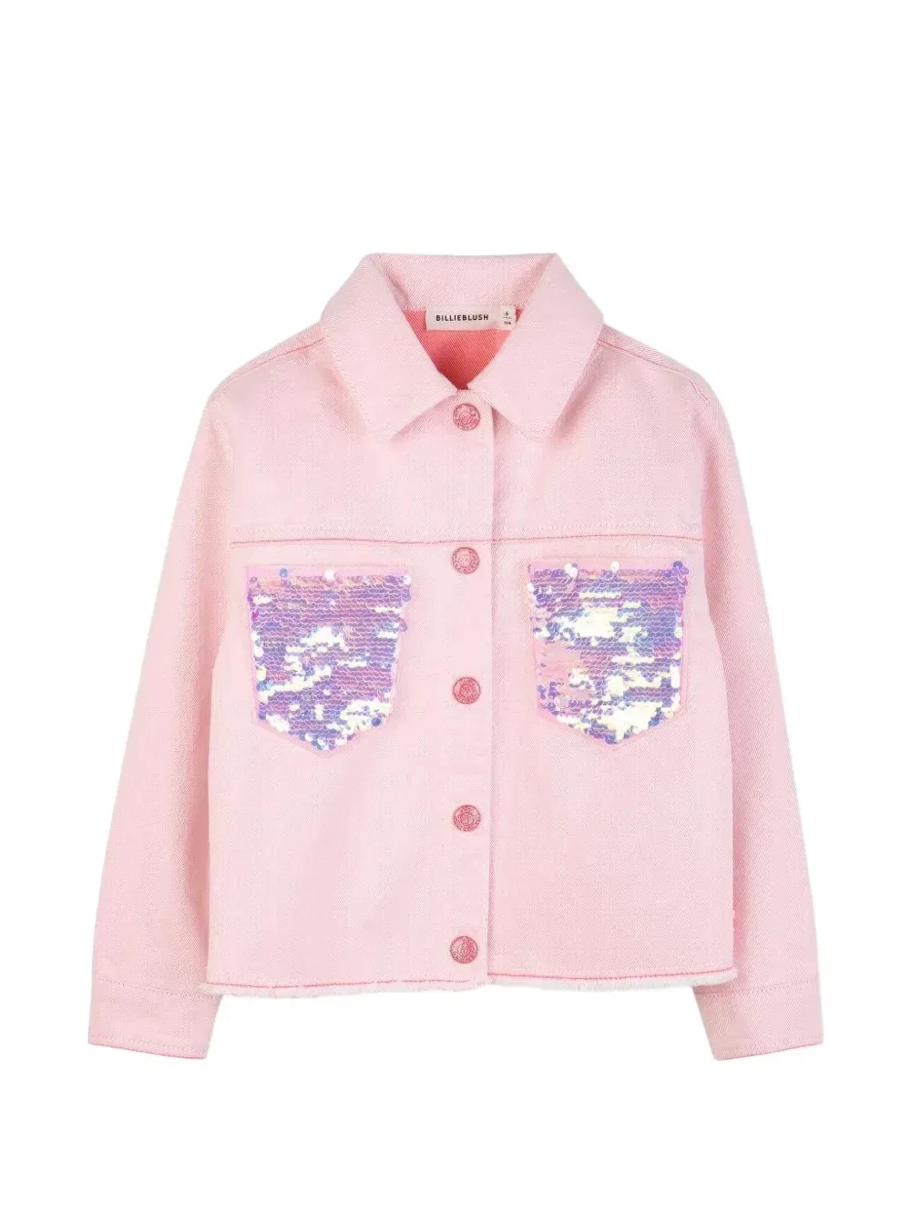 Куртка с нагрудным карманом и пайетками Billieblush, розовый