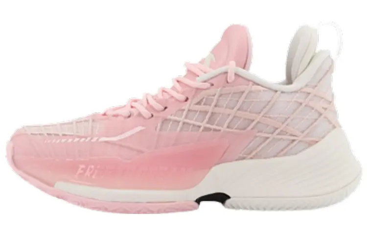 

ANTA Легкие баскетбольные кроссовки с амортизацией, противоскользящие и износостойкие, низкие, женские, розово-белые