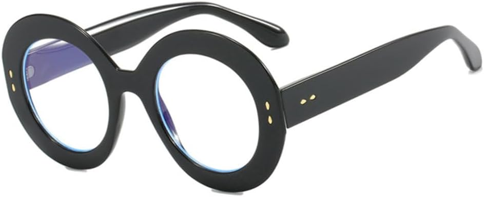 

Винтажные элегантные женские солнцезащитные очки с круглыми заклепками, модный дизайн, леопардовый принт, оранжевый цвет, прозрачная оправа, защита от ультрафиолета UV400 MTZJH, Black