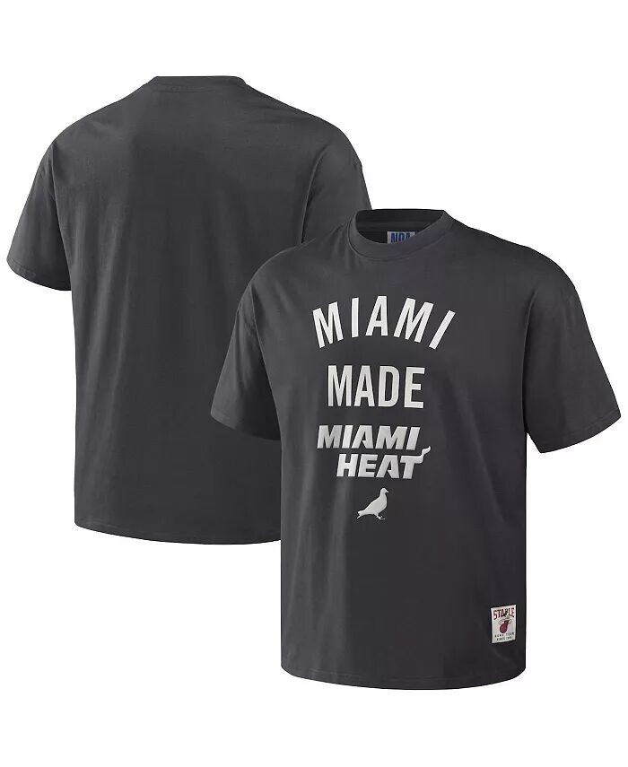 

Мужская футболка NBA x Anthracite Miami Heat Heavyweight Oversize Staple