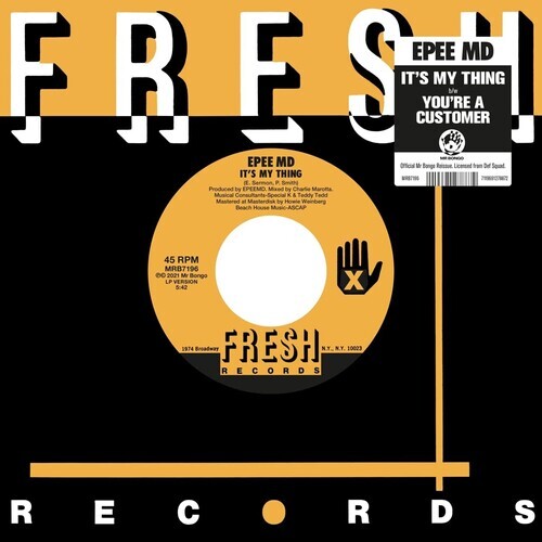 

Сингл 7" EPMD: It's My Thing / You're A Customer