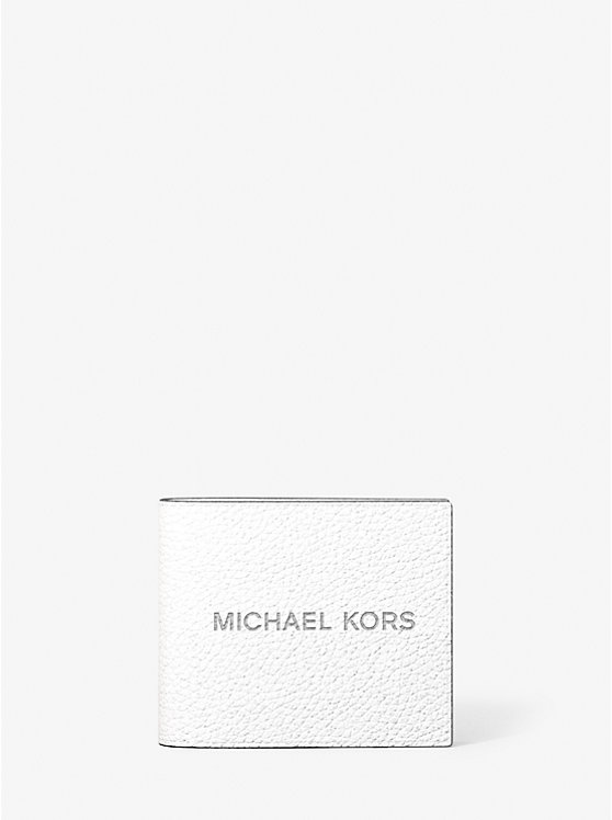 

Кошелек-Купюрница из шагреневой кожи Cooper с карманом для монет Michael Kors, белый